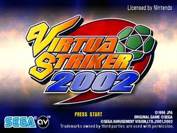 Virtua Striker 2002 screen shot title